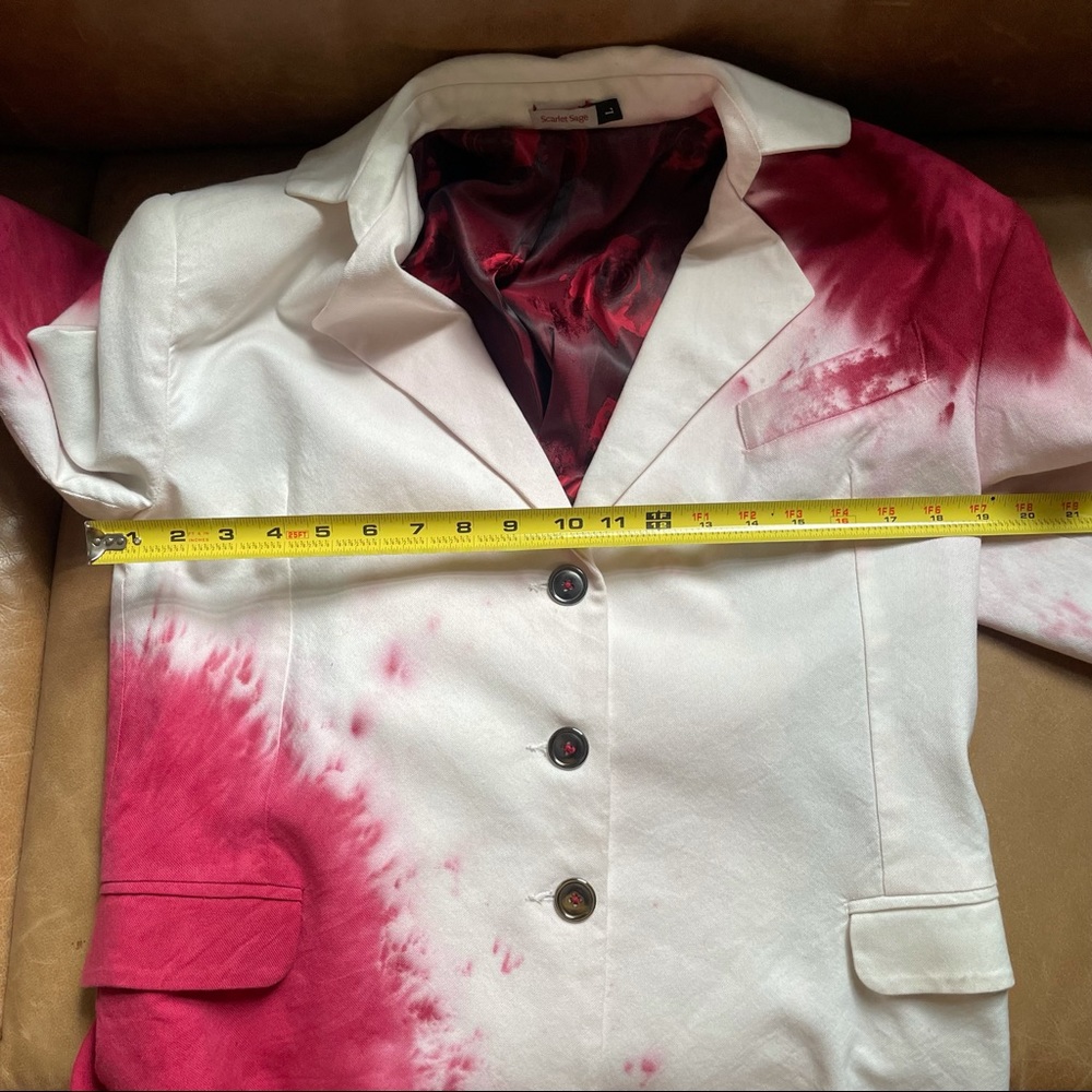 Hand Tie dyed vintage blazer jacket - Picture 9 of 16